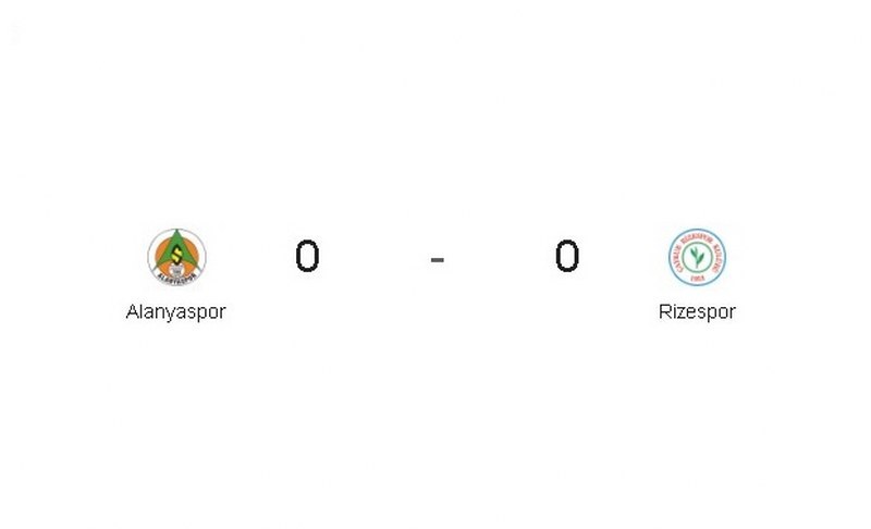 Alanyaspor, Rizespor ile golsüz berabere kaldı